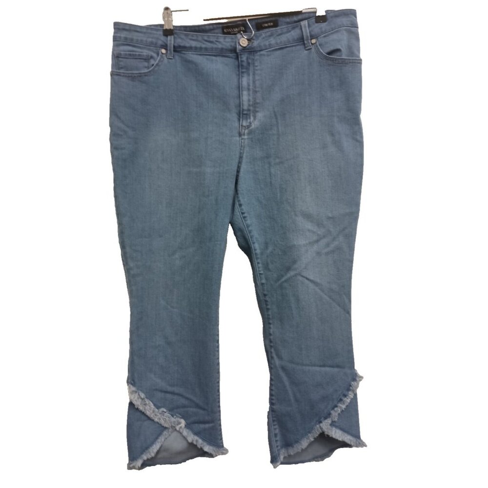 Susan Graver Blue Ankle & Cropped Jeans